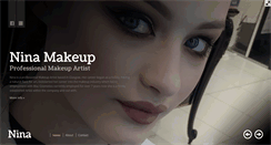 Desktop Screenshot of ninamakeup.com